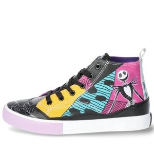 NEW Jack & Sally Womens 11 Shoes High Top Sneakers Nightmare Before Christmas